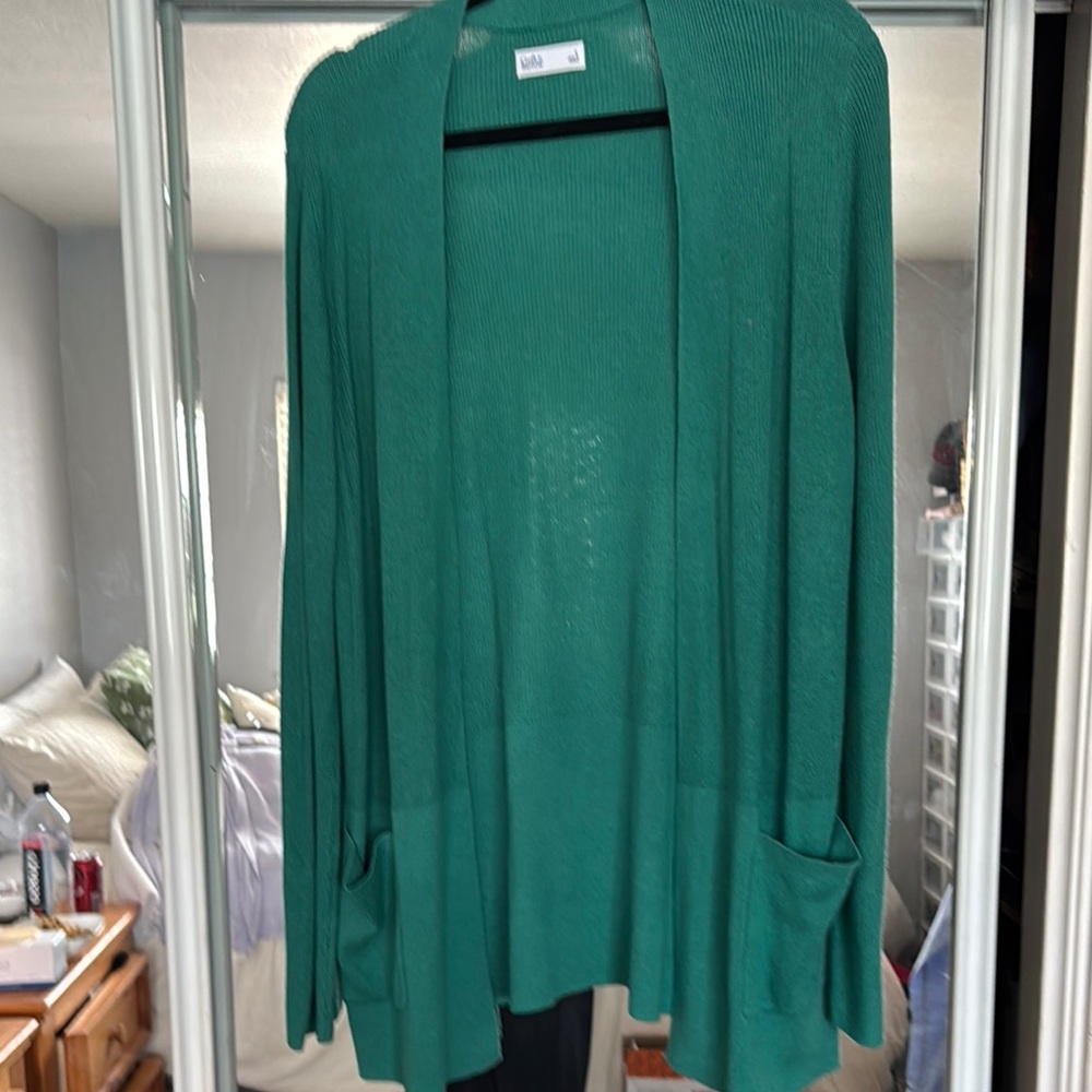 Croft & Barrow Green Cardigan Sweater